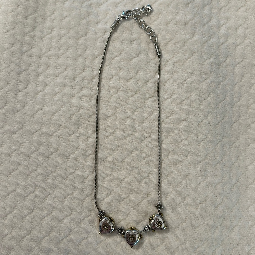 Brighton 3 heart necklace